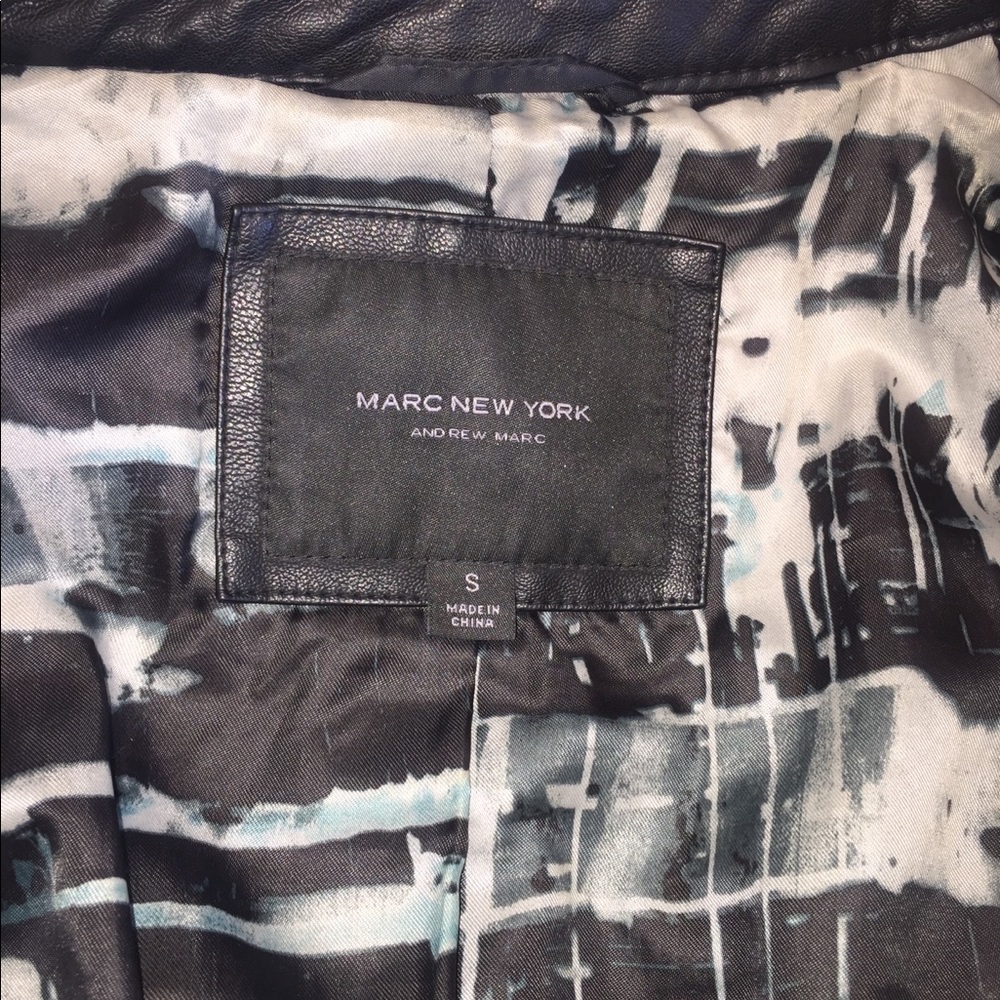 ANDREW MARC FAUX LEATHER JACKET - Picture 7 of 8